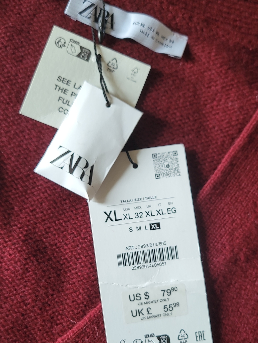 Zara 100% Wool Jacket Cardigan - Picture 6 of 9